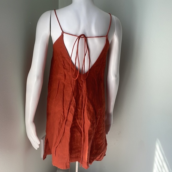 ANTHROPOLOGIE Uma & Leopold Strappy Back Mini Dress NEW - Picture 5 of 7